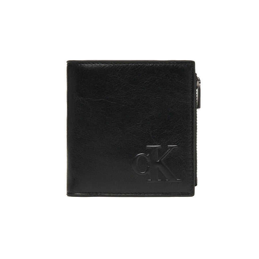 Portafoglio Calvin Klein sculpted in pelle nera