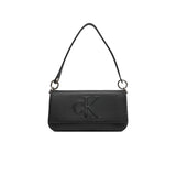 Borsa a spalla pouch25 Calvin Klein con logo in rilievo nero