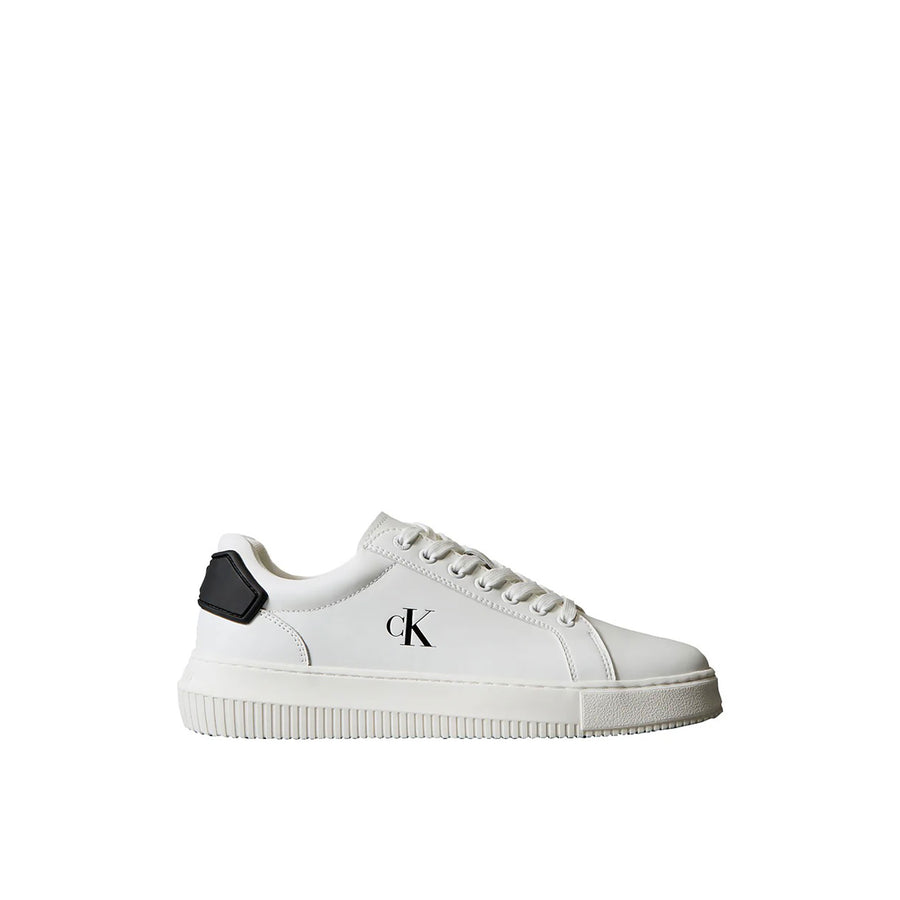Sneakers Calvin Klein uomo chunky cupsole ru patch bianco/nero