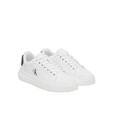 Sneakers chunky cupsole patch bianco/nero