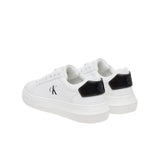 Sneakers chunky cupsole patch bianco/nero