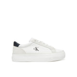 Sneakers vulc flatform nylon mix bianco/nero
