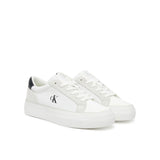 Sneakers vulc flatform nylon mix bianco/nero