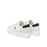 Sneakers vulc flatform nylon mix bianco/nero