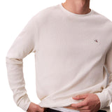 T-shirt a nido d'ape manica lunga tofu