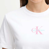 T-shirt Calvin Klein 20S classic  logo bianco