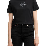 T-shirt Calvin Klein classic fit con logo grafico nero