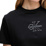 T-shirt Calvin Klein classic fit con logo grafico nero
