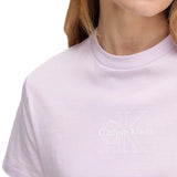 T-shirt Calvin Klein classic fit con logo grafico lavanda