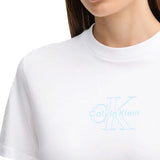 T-shirt Calvin Klein classic fit con logo grafico bianco