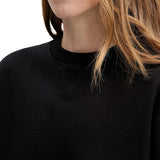 Felpa Calvin Klein Cropped logo badge nero