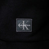 Felpa Calvin Klein Cropped logo badge nero