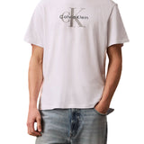 T-shirt Calvin Klein con logo frontale bianco