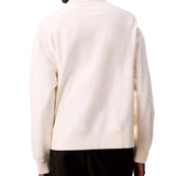 Felpa Calvin Klein con zip e logo ricamato tofu