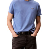 T-shirt Calvin Klein con mini patch logo azzurro