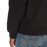 Felpa Calvin Klein in cotone logo badge nero