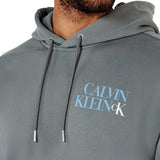 Felpa Calvin Klein con logo 350 terry grigio