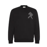 Felpa Calvin Klein con stampa logo diagonale nero
