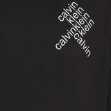 Felpa Calvin Klein con stampa logo diagonale nero