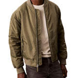 Bomber Calvin Klein in satin verde