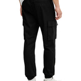 Pantaloni elastic cargo Calvin Klein nero