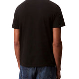 T-shirt Calvin Klein con stampa diagonale nero