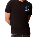 T-shirt Calvin Klein con logo geometrico nero