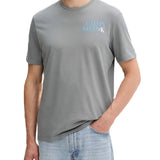 T-shirt Calvin Klein con logo NY grigio