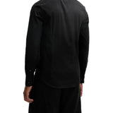 Camicia slim calvin klein in cotone stretch nero