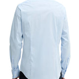 Camicia slim calvin klein in cotone stretch celeste