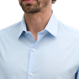 Camicia slim calvin klein in cotone stretch celeste