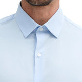Camicia slim calvin klein in cotone stretch celeste