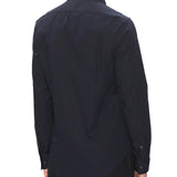 Camicia slim calvin klein in cotone stretch blu