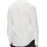 Camicia slim calvin klein in cotone stretch bianco
