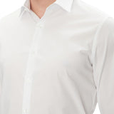 Camicia slim calvin klein in cotone stretch bianco