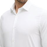 Camicia Calvin Klein slim fit in satin bianco