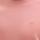 T-shirt Calvin Klein logo chest embro in cotone rosa