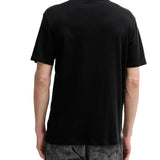 T-shirt Calvin Klein logo chest embro in cotone nero
