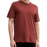 T-shirt Calvin Klein logo chest embro in cotone rosso