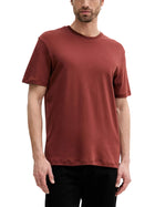 T-shirt Calvin Klein logo chest embro in cotone rosso