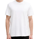 T-shirt Calvin Klein logo chest embro in cotone bianco