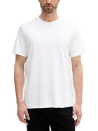 T-shirt Calvin Klein logo chest embro in cotone bianco
