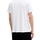 T-shirt Calvin Klein logo chest embro in cotone bianco