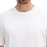T-shirt Calvin Klein logo chest embro in cotone bianco
