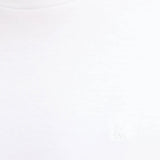 T-shirt Calvin Klein logo chest embro in cotone bianco