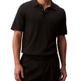 Polo supina Calvin Klein in cotone nero