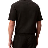 Polo supina Calvin Klein in cotone nero