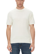 T-shirt Calvin Klein in maglia di cotone tofu