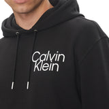Felpa Calvin Klein con cappuccio in cotone nero