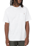 T-shirt Dickies uomo manica corta Luray pocket bianco